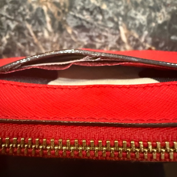 PreLoved KS Red Clutch (outside id holder small tear) Minor callouts - Picture 5 of 5